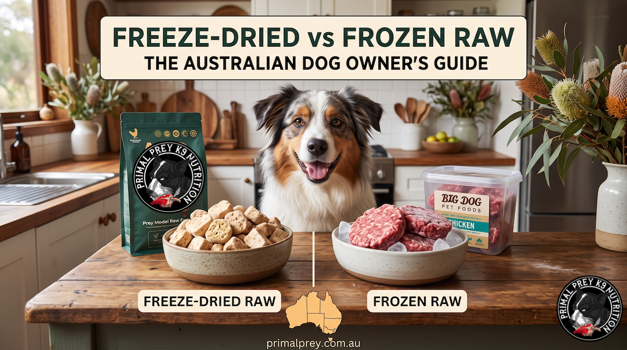 Freeze-Dried vs Frozen Raw Dog Food in Australia